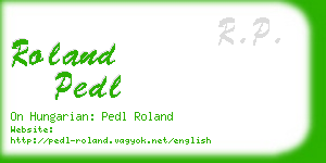 roland pedl business card